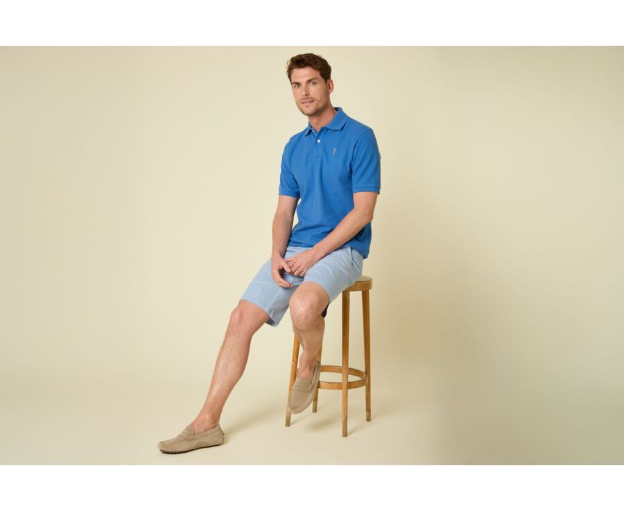 Polo para hombre Azul vaquero - GARETH