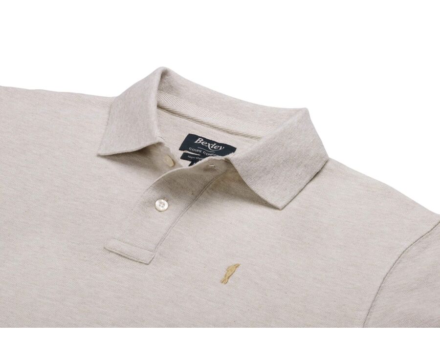Polo para hombre Beige moteado - GARETH