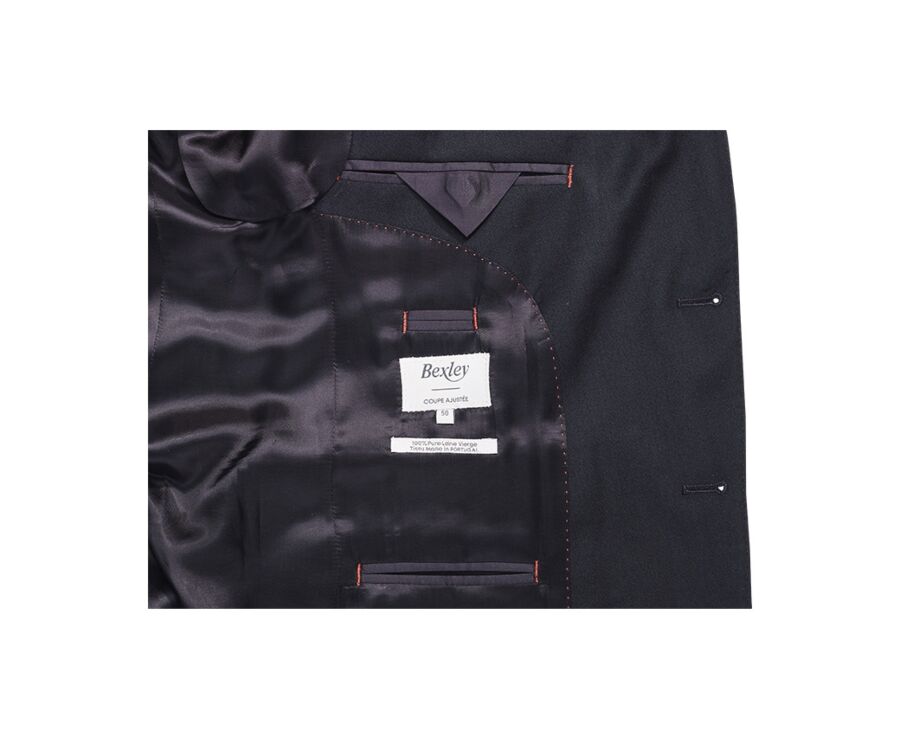 Chaqueta de traje para hombre - Negro - LAZARE