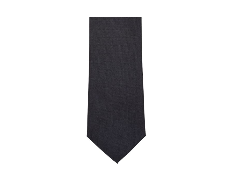Corbata de seda unida Azul marino para hombre 
