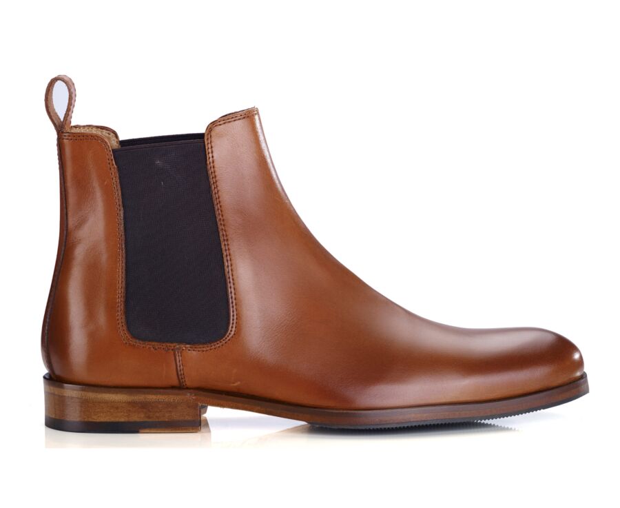 Botines Chelsea Hombre Coñac Patinado - DAWSON II PATIN