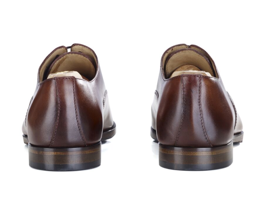 Zapato Oxford para hombre Coñac patinado - TREMEZZO PATIN