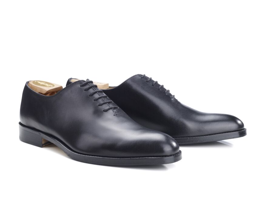 Zapatos Oxford para hombre Negro Suela de piel con patín - PETER PATIN