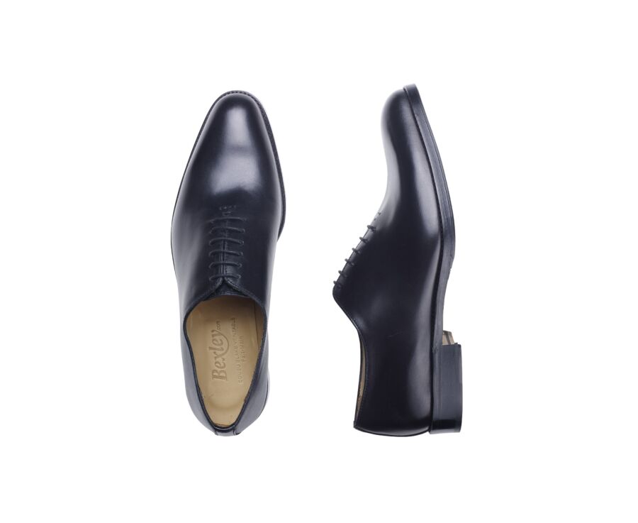 Zapatos Oxford para hombre Negro Suela de piel con patín - PETER PATIN