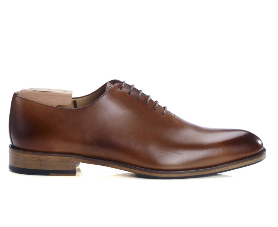 Zapatos Oxford de piel hombre Dorado patinado - PETER PATIN