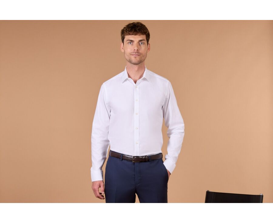Camisa Oxford de algodón blanca - EVRARD