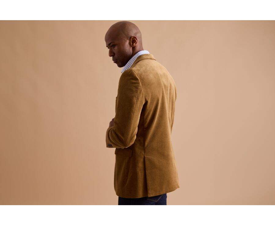 Americana de pana lavada para hombre Topo oscuro - LÉONTILDE