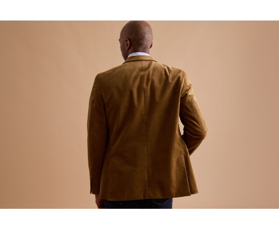 Americana de pana lavada para hombre Topo oscuro - LÉONTILDE