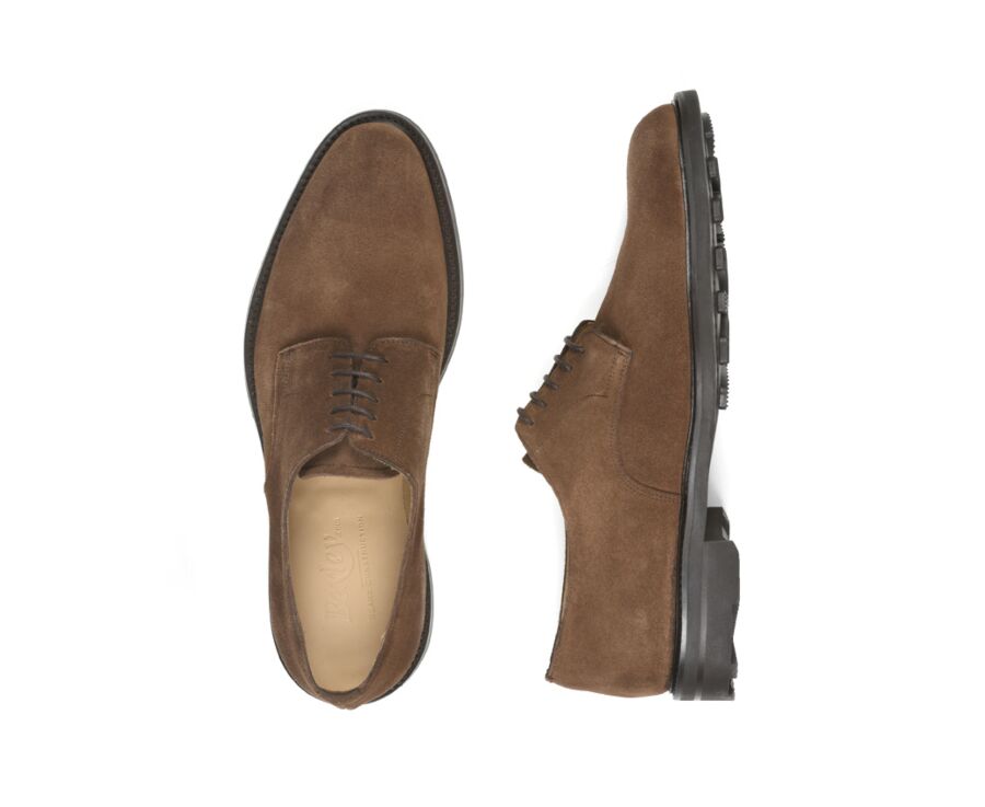 Zapatos Derby de hombre de ante Habana suela de caucho - DOVER GOMME CITY II