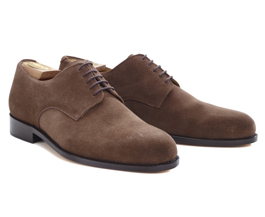 Zapatos derby ante habana para hombre con suela de cuero - DOVER