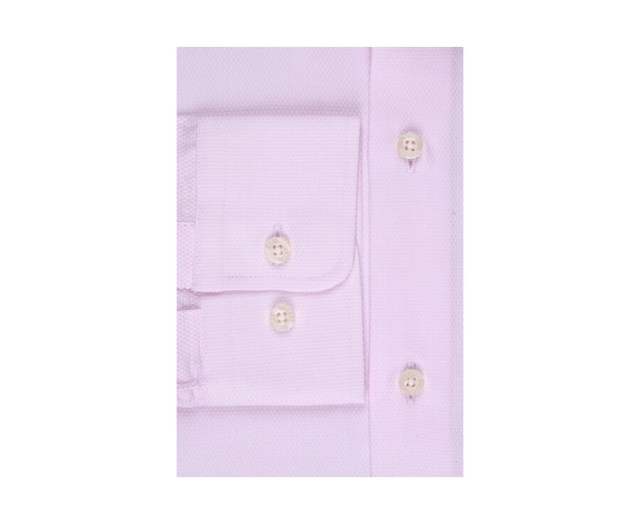 Camisa Oxford Rosa claro y Blanco - Cuello italiano - ERNESTO
