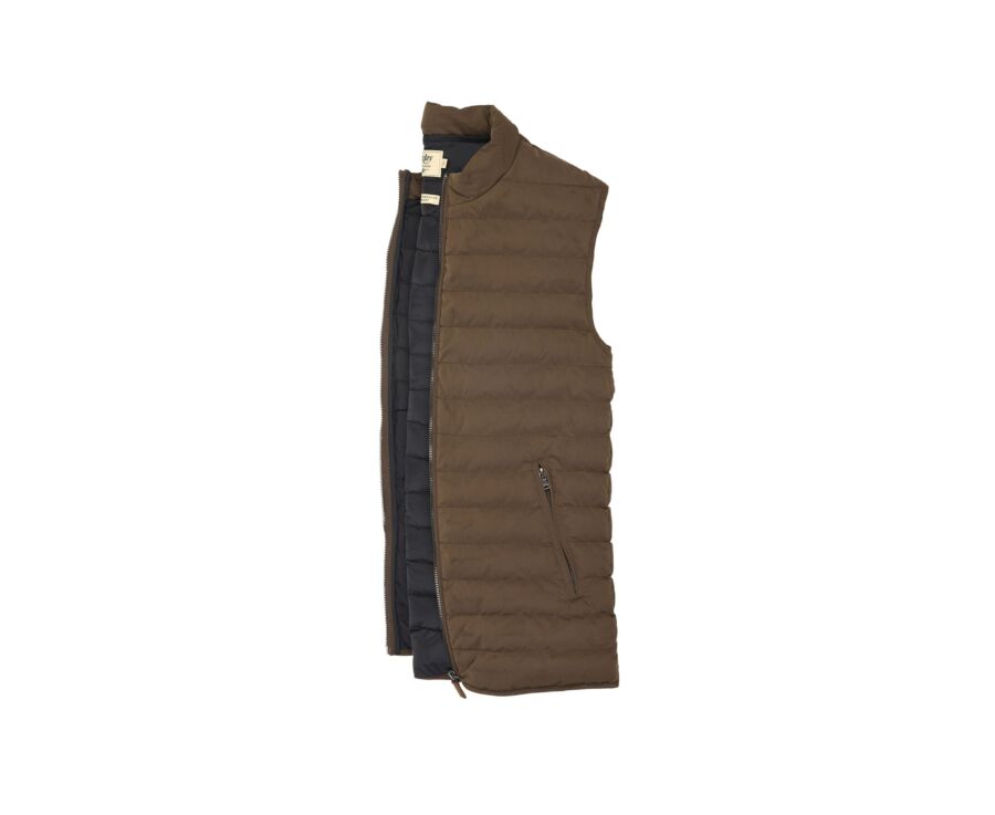 Chaqueta de plumas sin mangas para hombre Marrón - NIELS II