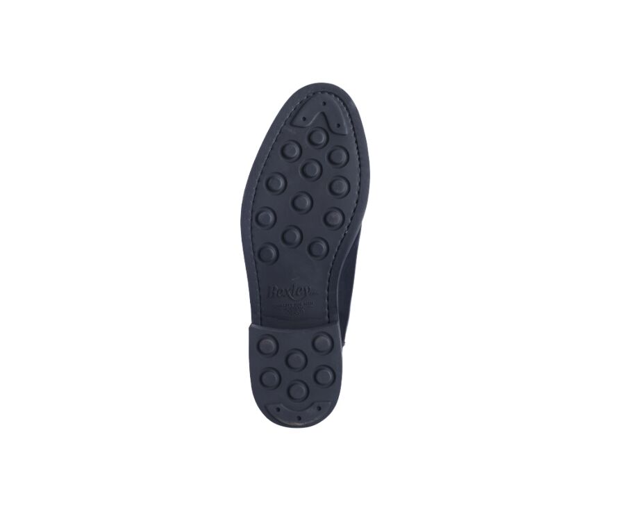 Botines chelsea de cuero pull up para hombre Negro - FANGLER GOMME CITY