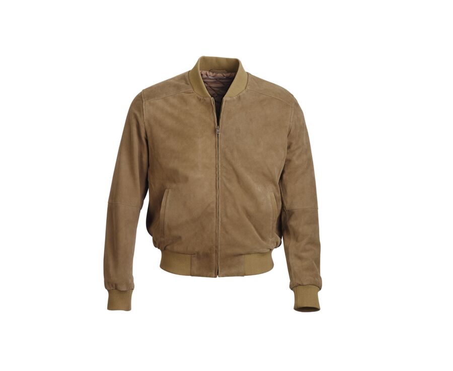Chaqueta de ante color Tabaco - 100% cuero - SEAN II