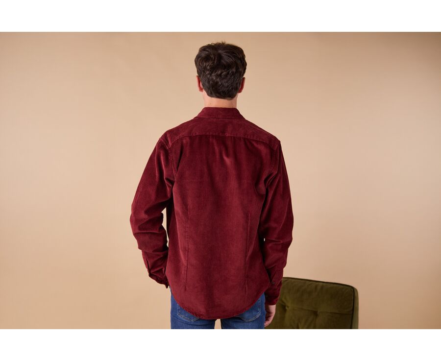 Sobrecamisa de terciopelo - Burdeos - VICTORIN
