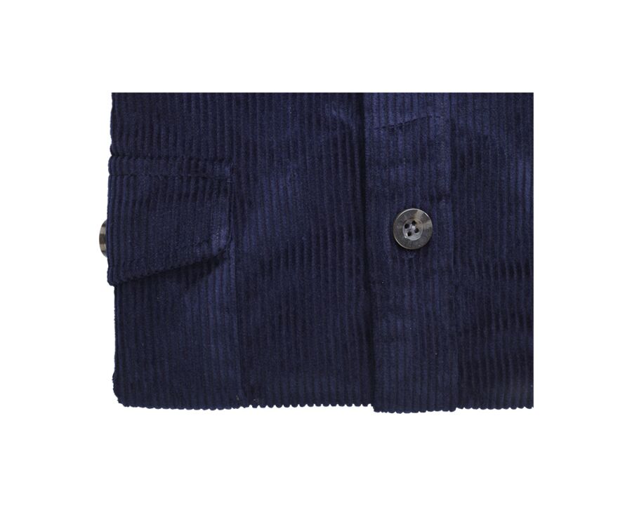 Sobrecamisa de terciopelo Navy - VICTORIN