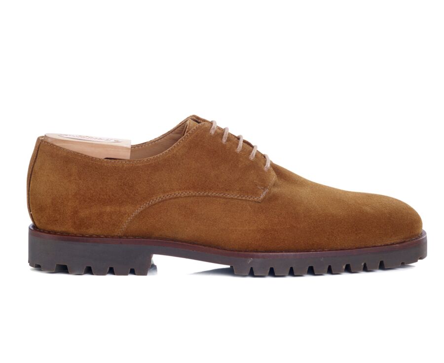 Zapatos derby ante Gamuza con suela de goma - BUSHEY GOMME