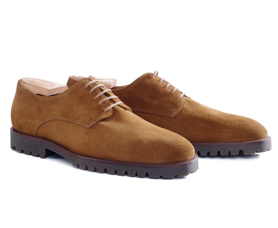 Zapatos derby ante Gamuza con suela de goma - BUSHEY GOMME