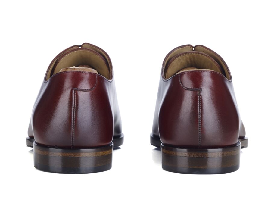 Zapato Oxford para hombre Burdeos Brillante con suela de cuero con patin - BELLAGIO PATIN