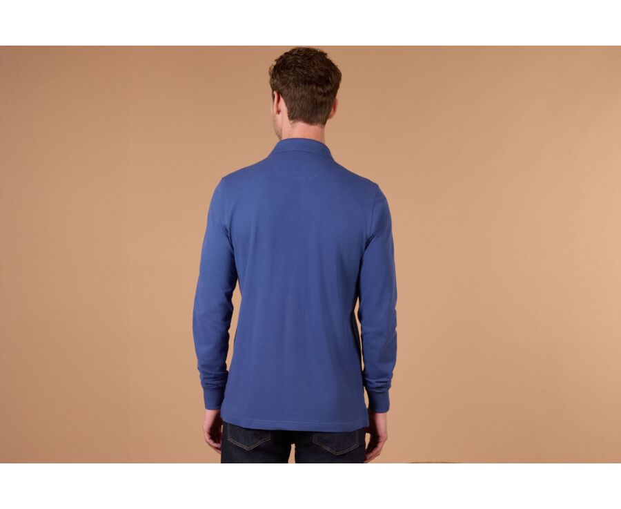 Polo de hombre manga larga Azul Real - ALEC II ML
