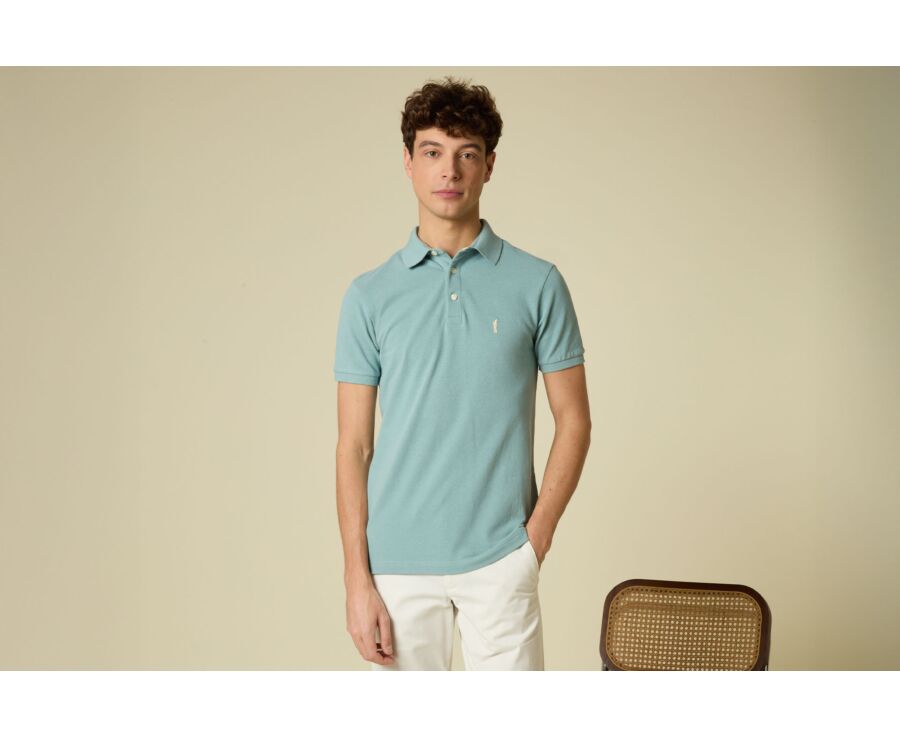 Polo de hombre - Verde agua - ADGER