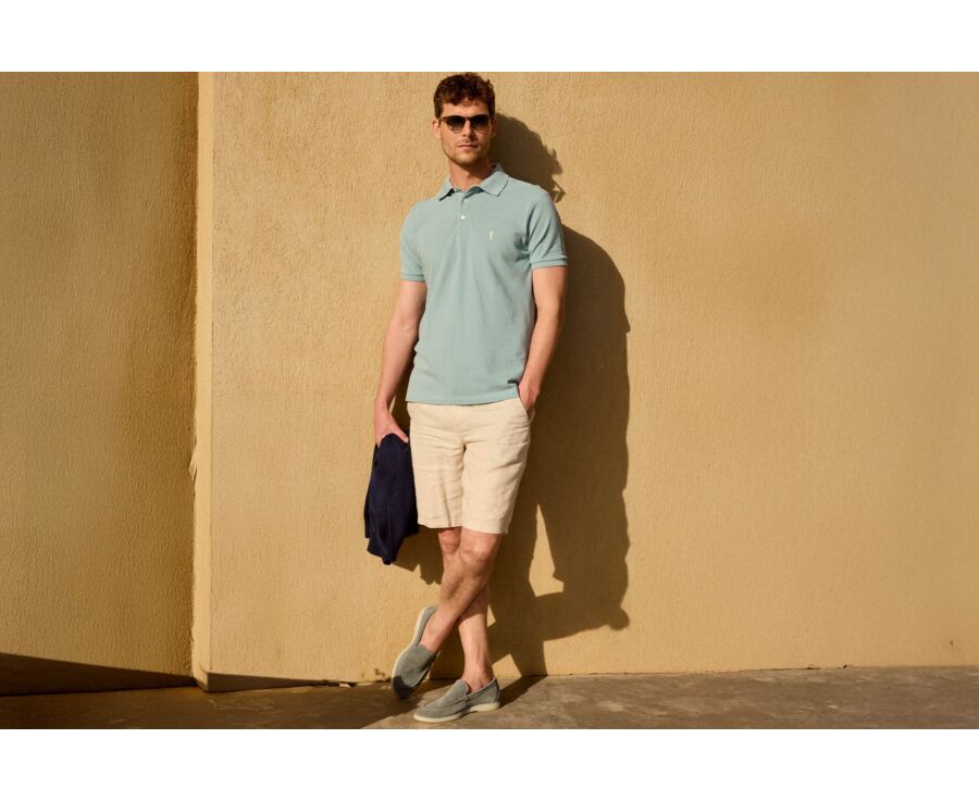 Polo de hombre - Verde agua - ADGER