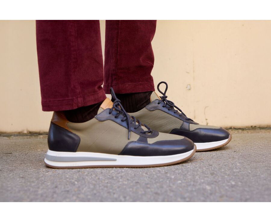 Zapatillas para hombre – Regaliz patinado y caqui - NIRRANDA II