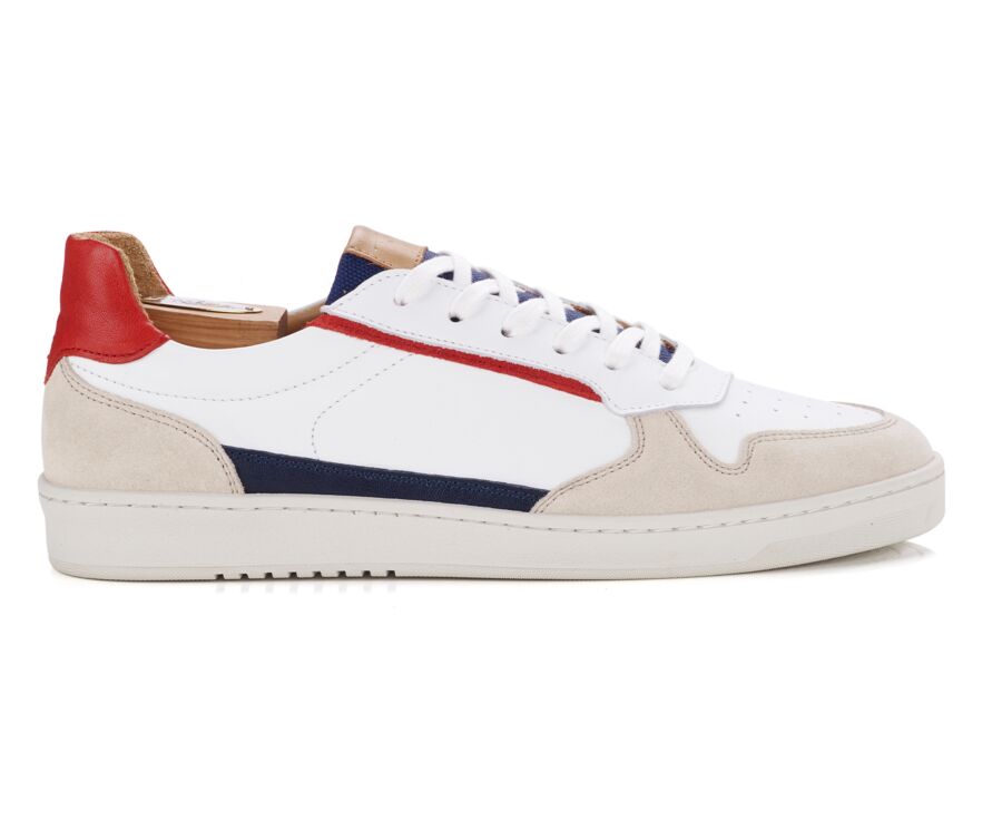 Zapatillas de hombre Azul Blanco y Rojo - KOLORA