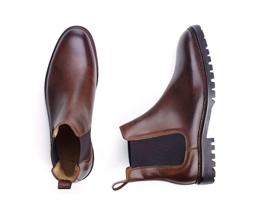Botas Chelsea para Hombre en Chocolate - WALTERSTON GOMME