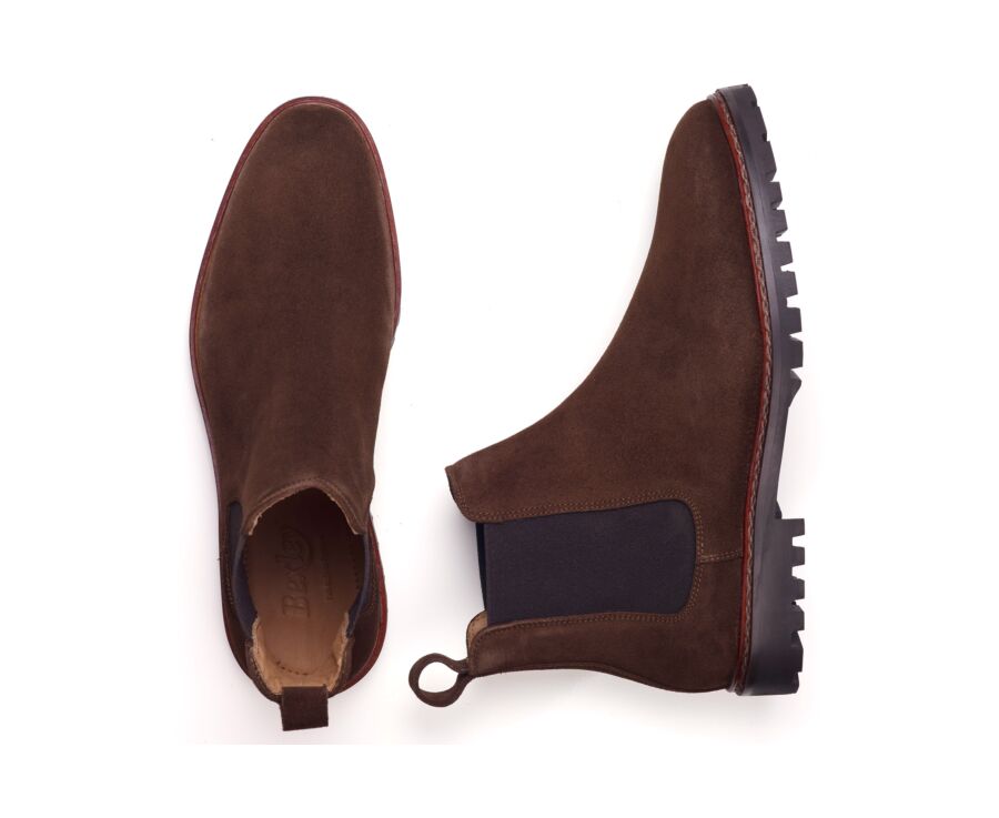 Chelsea boot hombre ante chocolate - WALTERSTON GOMME