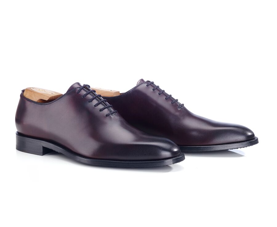 Zapatos oxford para hombre - Burdeos patinado - STANFORD GOMME