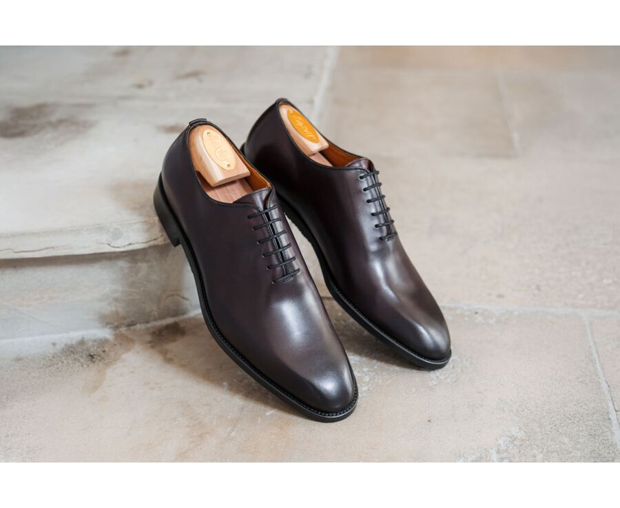 Zapatos oxford para hombre - Burdeos patinado - STANFORD GOMME