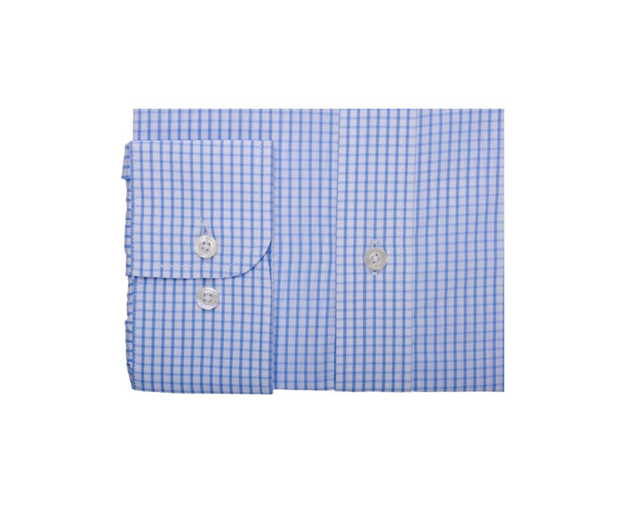 Camisa azul de cuadros celeste y blanco - GLENN