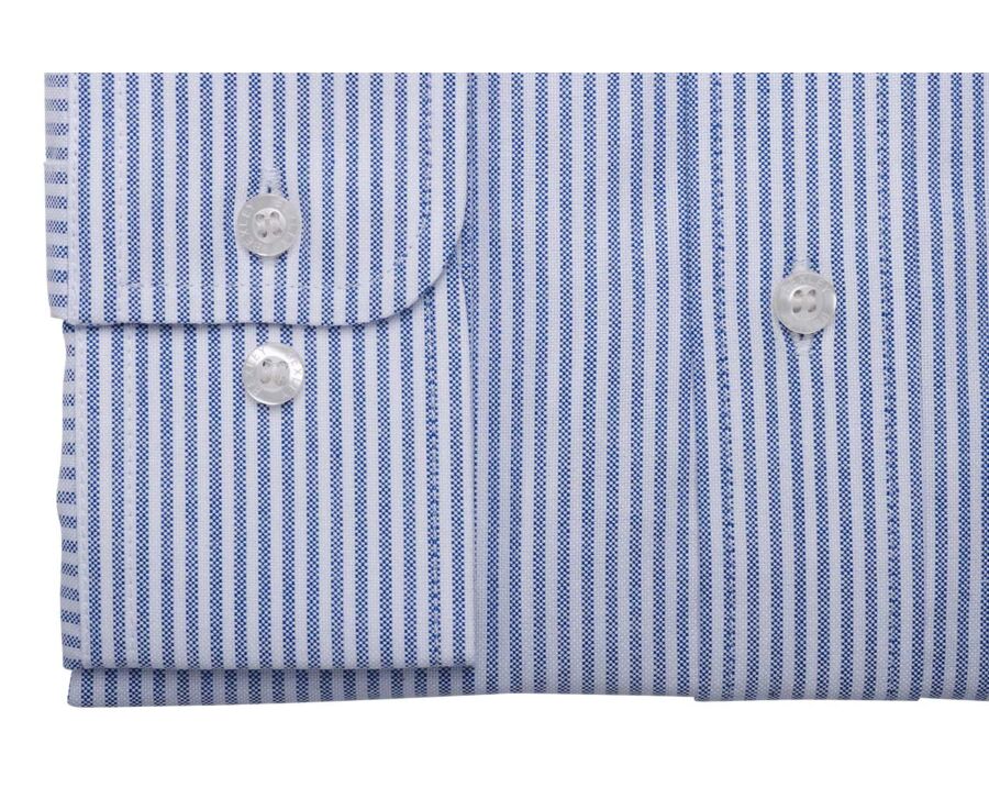 Camisa Oxford para hombre - Rayas Navy y Blanco - KEVON