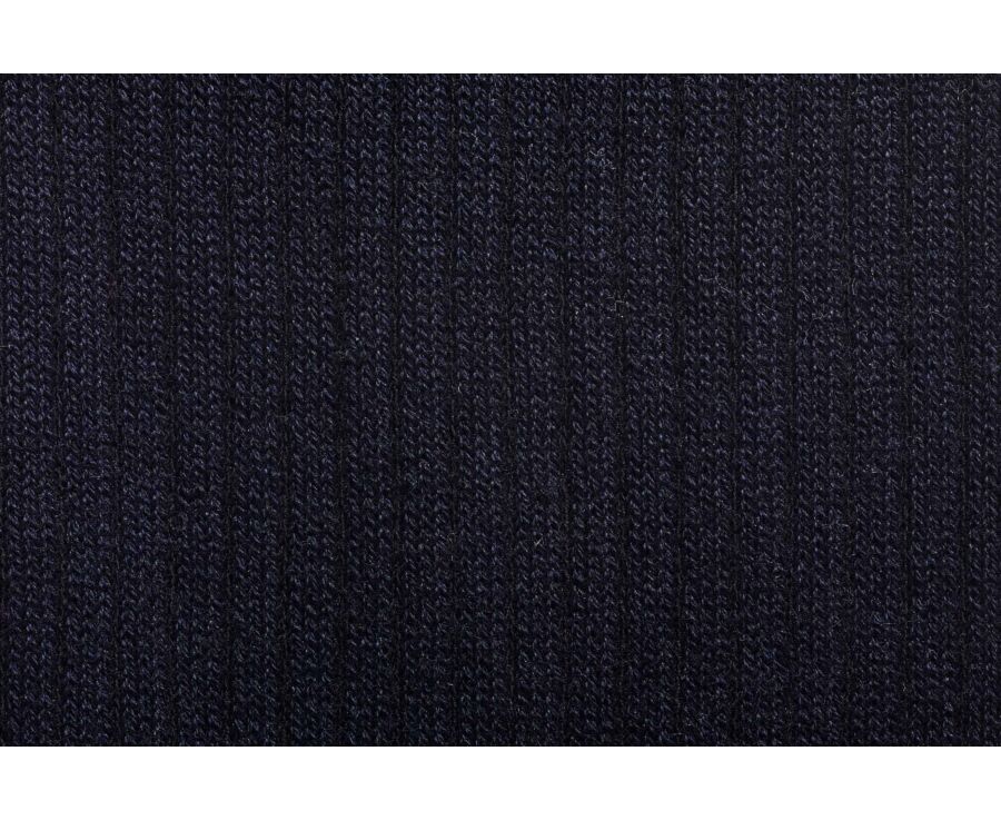 Calcetines de algodón acanalados - Azul marino