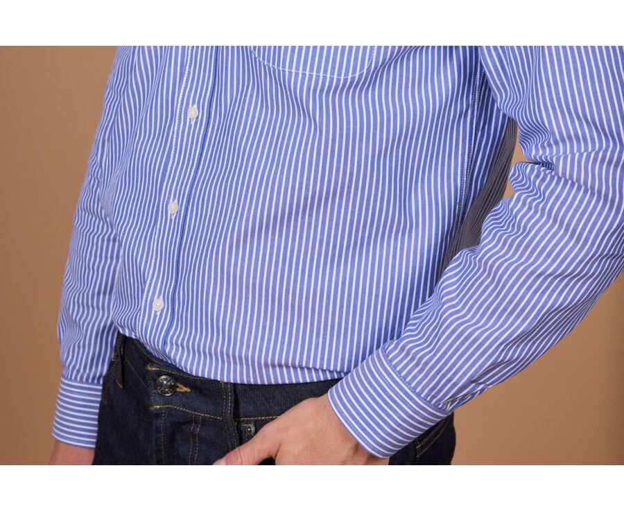 Camisa hombre rayas azul océano - HUNTER