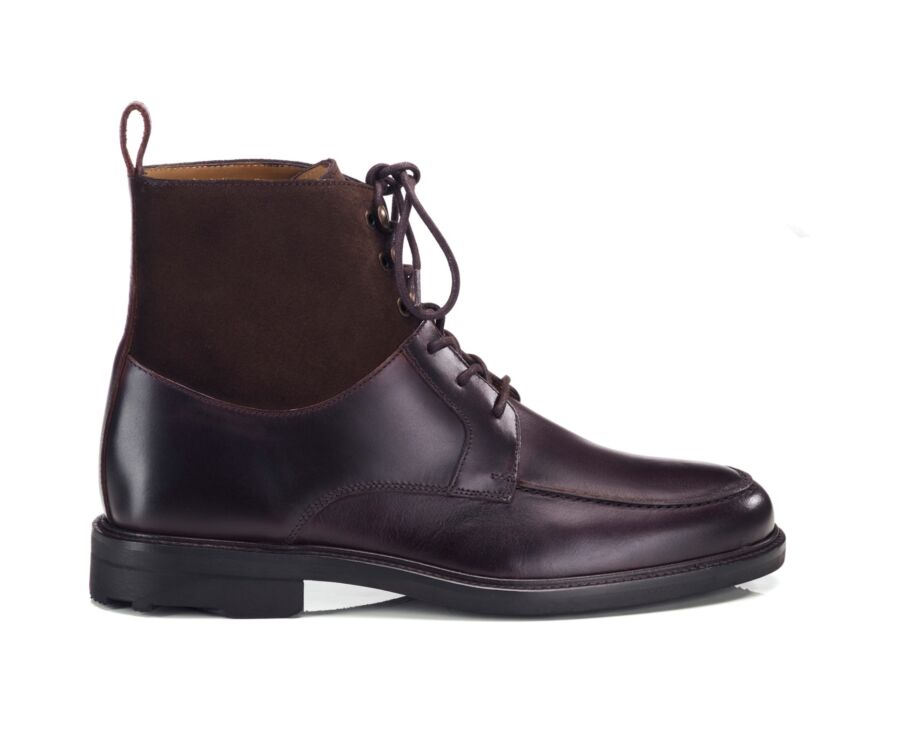 Derby boot hombre cuero pull-up chocolate - HUDSON HIGH II GOMME COUNTRY