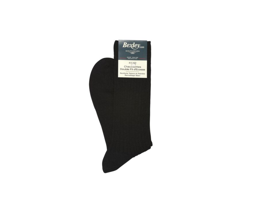 Calcetines en canale Hilo de Escocia para hombre Antracita moteado