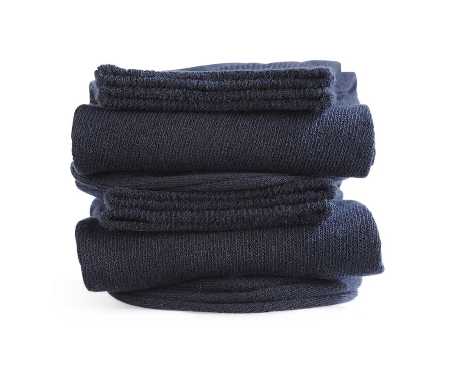 Calcetines de algodón grueso para hombre Azul marino