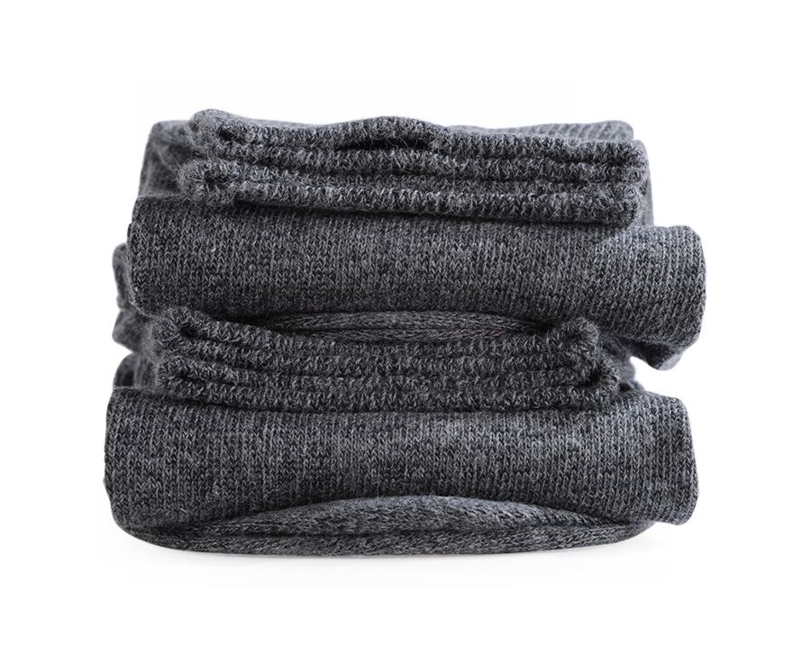 Calcetines de algodón grueso para hombre Gris Antracita