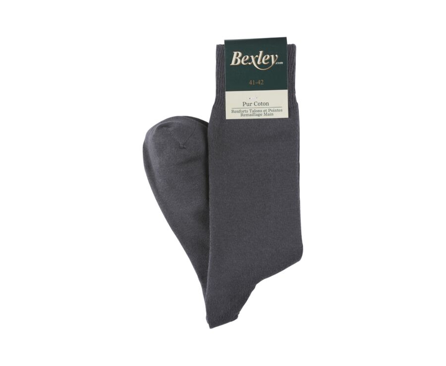 Calcetines de algodón grueso para hombre Gris Antracita