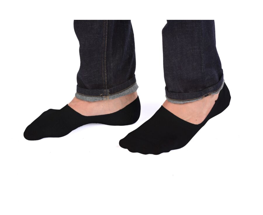 Calcetines invisibles para hombre Negro