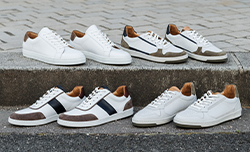Zapatos casuales blancos y bicolor para un estilo relajado y moderno