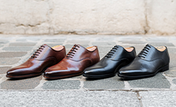 Zapatos de ciudad elegantes de cuero en marrón y negro para un estilo formal