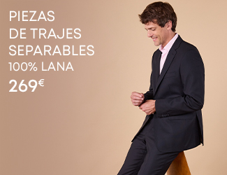Traje separable para hombre en lana