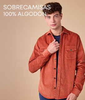 Sobrecamisa de algodón para hombre