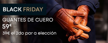 Guantes de cuero para hombre