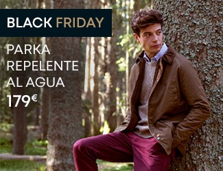 Parka marron para hombre