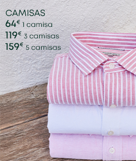 Camisas de vestir dobladas en tonos suaves