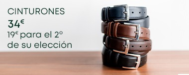 Cinturón de cuero par hombre